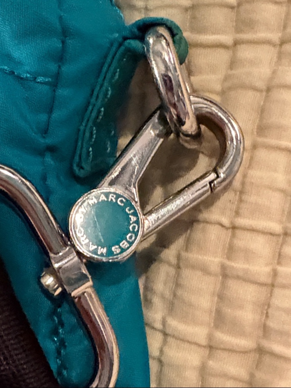 FINAL PRICE Marc by Marc Jacobs Teal Quilted Laptop Tote with Removable Strap - Picture 3 of 7